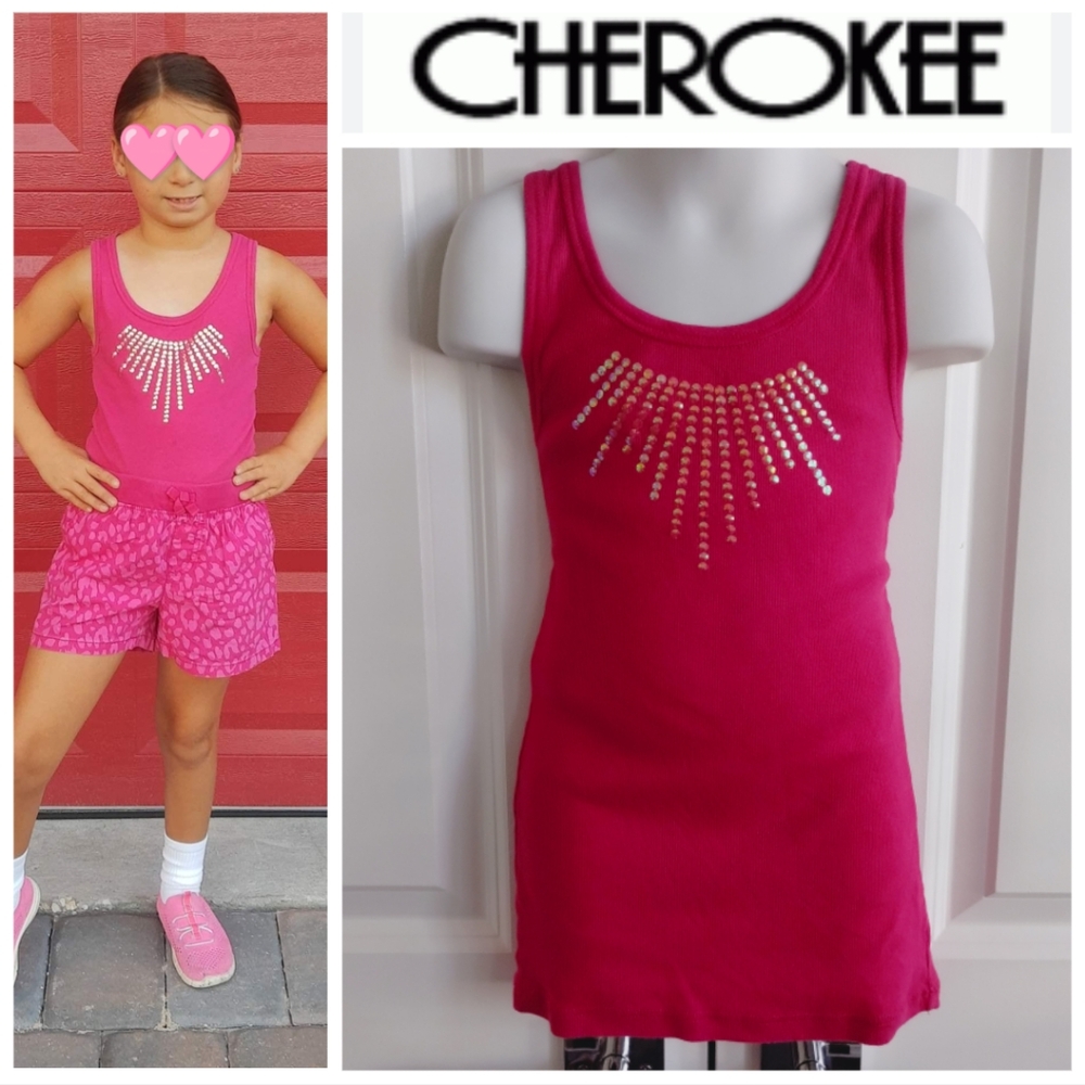 Pink Sequin Tank